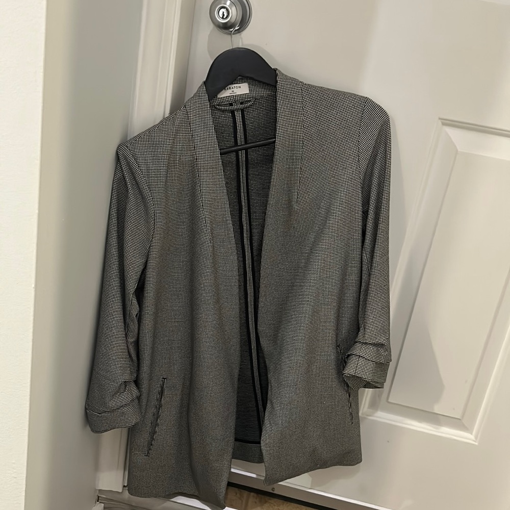 BABATON BLAZER // size 10 // checkered
